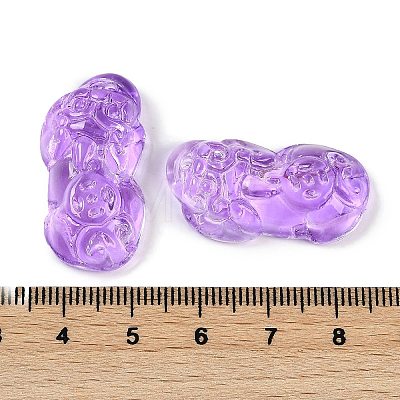 Spray Painted Imitation Jade Glass Beads GLAA-Z007-01A-1