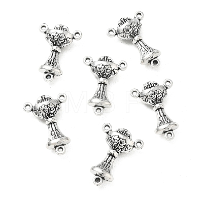 Tibetan Style Zinc Alloy Lantern Chandelier Component Links TIBEP-R334-166AS-RS-1