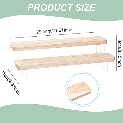 2-Tier Acrylic Model Toy Display Riser ODIS-WH0058-20-1