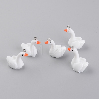 Resin Swan Pendant CRES-TAC0003-11-1