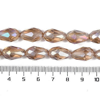 Transparent Electroplate Glass Beads Strands LS-EGLA-N013-T6mm-B23-1