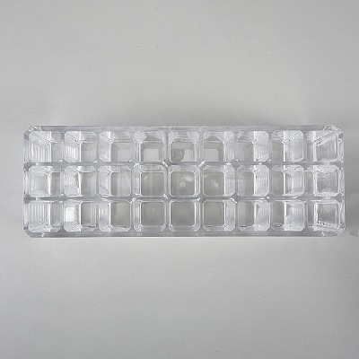 27-compartment Acrylic Lipstick Storage Box ODIS-WH0099-263-1