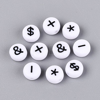 Opaque Acrylic Beads SACR-Q001-10C-1