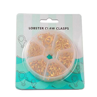 Alloy Lobster Claw Clasps and Jump Rings Set PALLOY-X0004-G-B-1