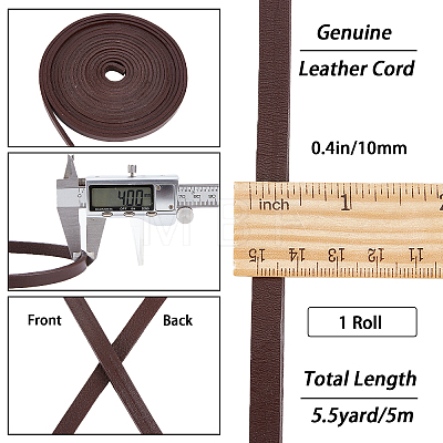 Gorgecraft Flat Cowhide Leather Cord WL-GF0001-10D-03-1