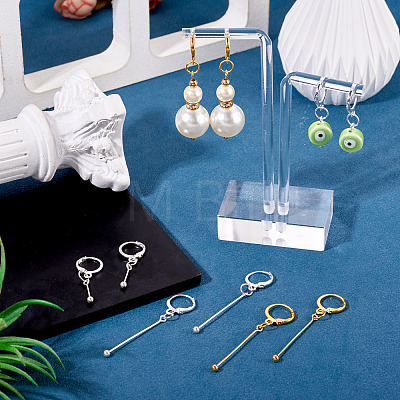 Brass Leverback Earring Findings EJEW-TAC00032-1