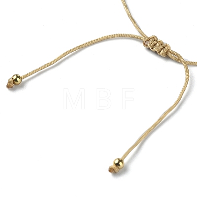 Natural Citrine Chips Braided Bead Bracelets BJEW-JB09851-11-1