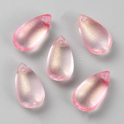 Handmade Gold Sand Lampwork Pendants LAMP-TAC0012-01B-1