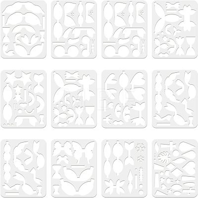 Plastic Drawing Painting Stencils Templates DIY-WH0222-015-1