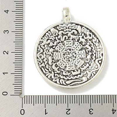 Tibetan Style Alloy Pendants FIND-U015-42AS-1