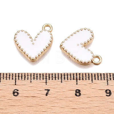 Rack Plating Alloy Enamel Charms ENAM-N056-343G-F-1