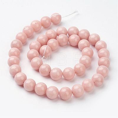 Natural Mashan Jade Round Beads Strands G-D263-10mm-XS22-1