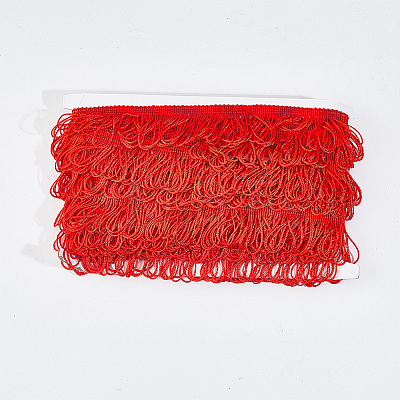 Polyester Tassel Lace Ribbon DIY-WH0308-535B-1