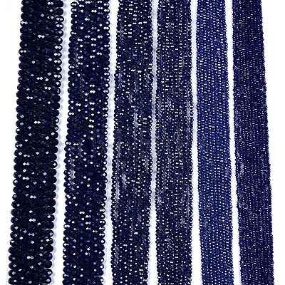 Electroplate Glass Beads Strands EGLA-A044-P2mm-A07-1