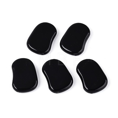 Natural Black Stone Beads G-N360-10A-01-1