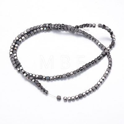 Electroplate Non-magnetic Synthetic Hematite Bead Strands X-G-Q467-11D-1