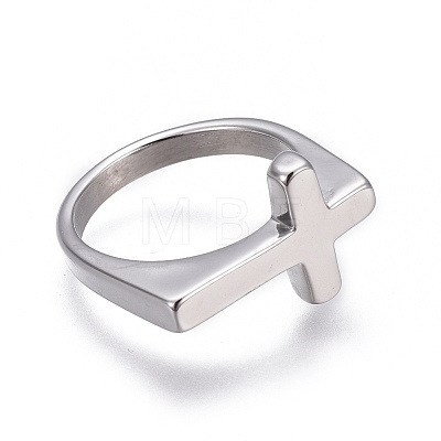 Tarnish Resistant 304 Stainless Steel Finger Rings RJEW-O032-12P-17mm-1