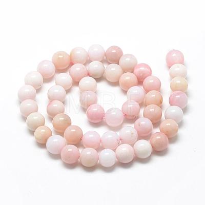Natural Pink Opal Beads Strands G-R446-10mm-10-1