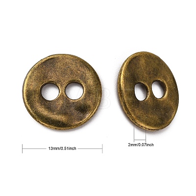 Tibetan Style Buttons TIBE-R178-AG-LF-1