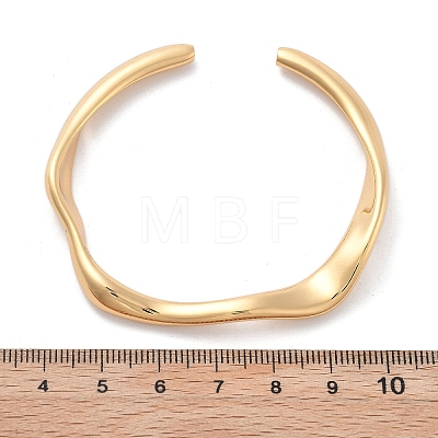 Brass Cuff Bangles BJEW-F482-05G-1