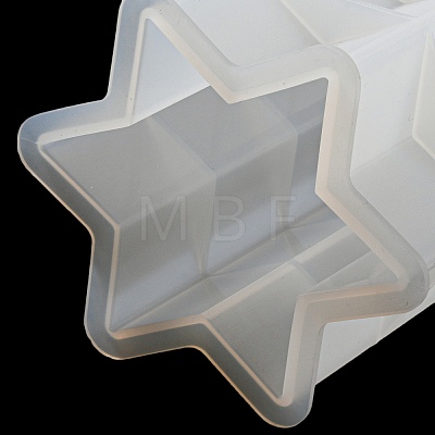 6-Ponited Star Shape Scented Candle Silicone Molds DIY-K073-06-1