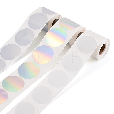 3 Rolls 3 Styles Vinyl Plastic Printable Holographic Stickers OFST-TA0001-10A-1