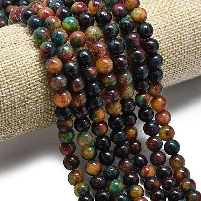 Natural Malaysia Jade Beads Strands G-L645-A01-8mm-04-1