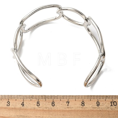 ElectrophoresisIron Cuff Bangles for Women BJEW-M057-06P-1