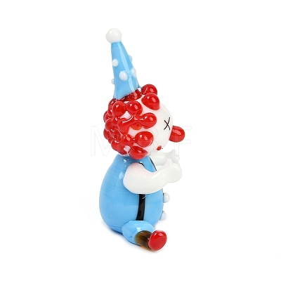 Handmade Lampwork Clown Display Decorations LAMP-Q005-12M-1