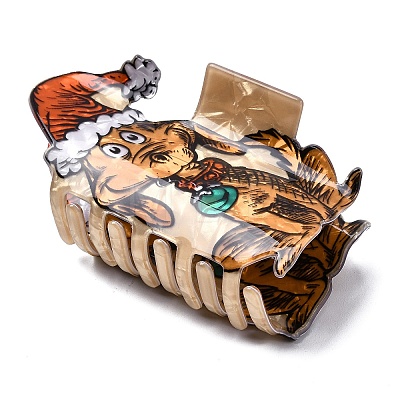 Christmas PVC Claw Hair Clips for Women Girls PHAR-Z007-01D-1