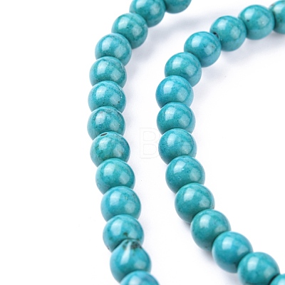 Synthetic Turquoise Beads Strands TURQ-G106-6mm-02E-1