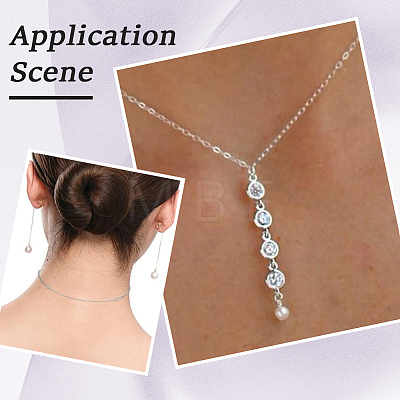 3Pcs Sterling Silver Chain Extender STER-BBC0009-70A-1