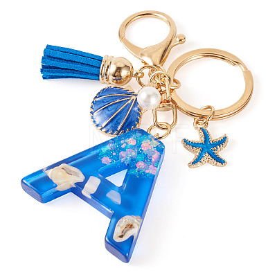 Star Resin & Shell Keychains KEYC-TAC00087-01A-1