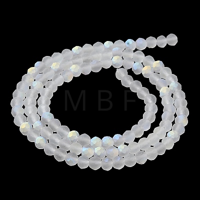 Transparent Glass Beads Strands X1-EGLA-A034-T4mm-MB19-1