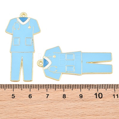 Medical Theme Alloy Enamel Pendants AL-CBA2919-03G-06A-1