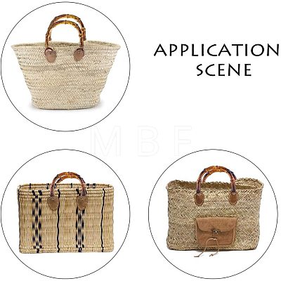 Imitation Bamboo Plastic Bag Handle FIND-PH0015-53-1