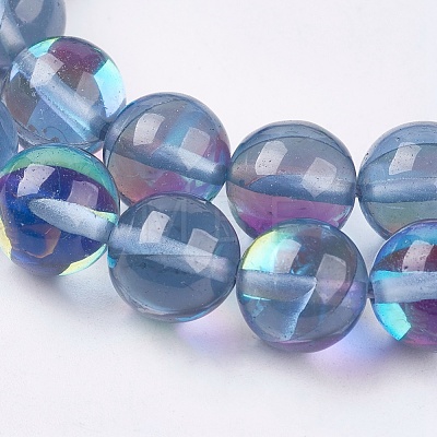 Synthetic Moonstone Beads Strands G-E468-H01-8mm-1