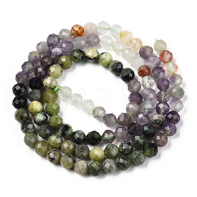 Natural & Synthetic Mixed Gemstone Beads Strands G-D080-A01-01-08-1