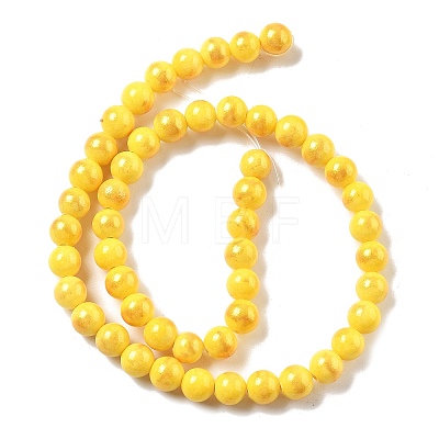 Natural Mashan Jade Beads Strands G-A255-A01-01D-1