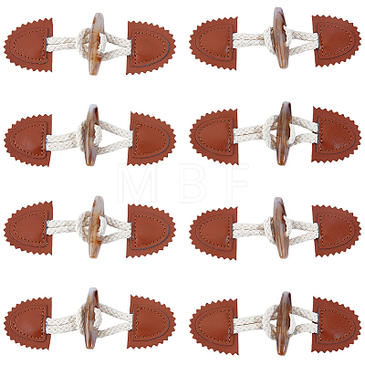 8Pcs Resin Buttons BUTT-GF0004-35-1