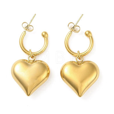 304 Stainless Steel Pendant Earrings EJEW-R160-03G-1