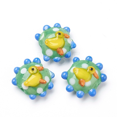 Handmade Lampwork Beads X1-LAMP-J092-01B-1