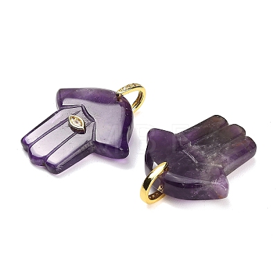 Natural Amethyst Carved Pendants GG-CBA4625-03G-01-1