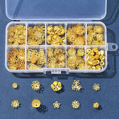 Plated Iron Bell Filigree Bead Caps IFIN-FS0001-51-1