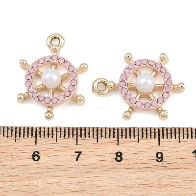 Alloy & Resin & ABS Plastic Pearl Pendants RE-CBA415D-37G-1