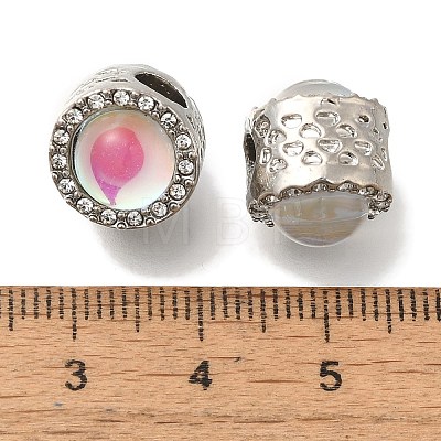 Rack Plating Alloy European Beads FIND-H005-02P-03-1