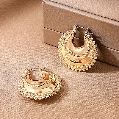 Alloy Hoop Earrings FS-WGDE27E-01-1