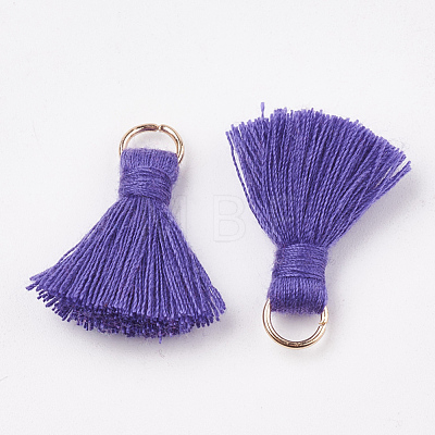 Polycotton(Polyester Cotton) Tassel Pendant Decorations X-FIND-S280-05-1