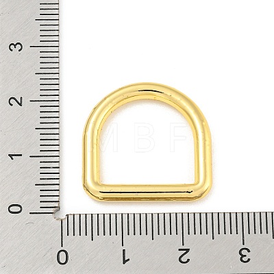 Rack Plating Brass D Linking Rings KK-P277-35G-1