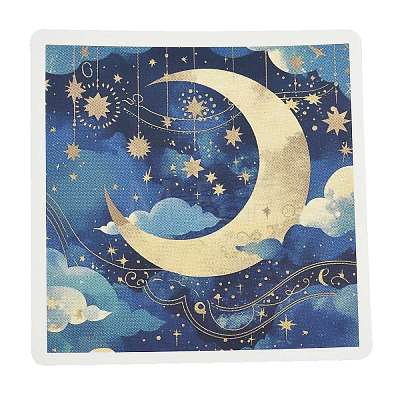 50 Pieces Personalized Black Starry Sky Universe Graffiti Paper Stickers STIC-R001-34-1